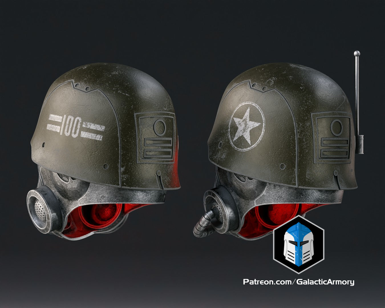 Fallout NCR Ranger Advanced and Elite Helmets - 3D Print Files