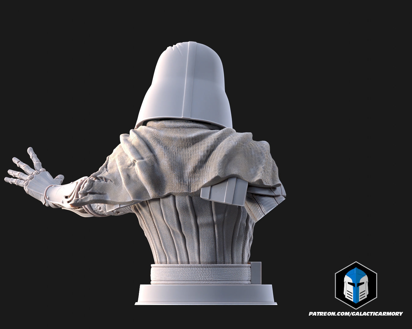 Damaged Darth Vader Bust - Pose 1 - 3D Print Files