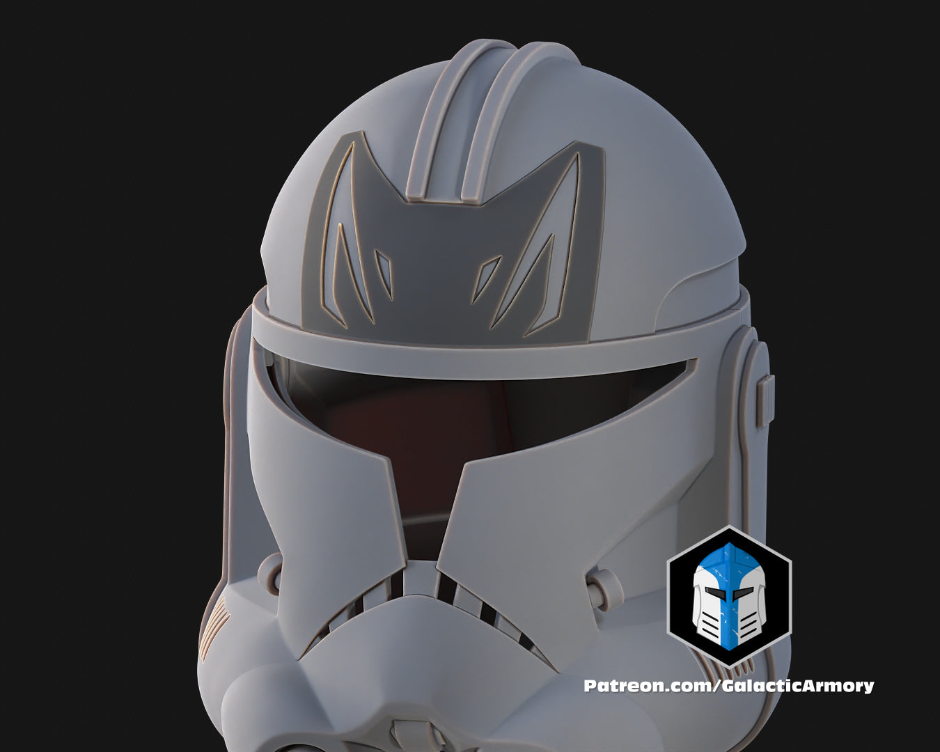 Animierter Captain Rex Helm - 3D Druckdateien