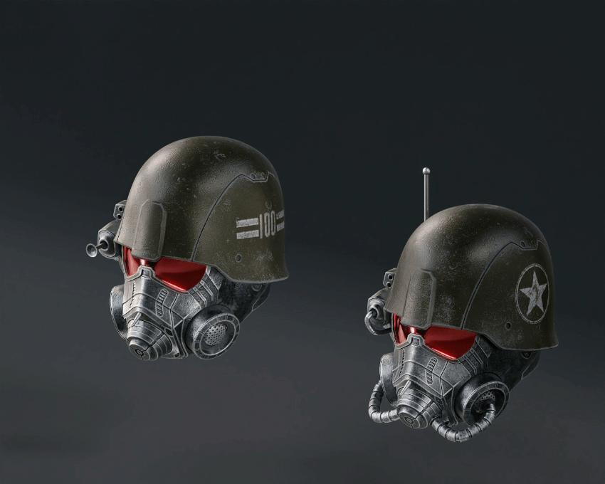 Fallout NCR Ranger Advanced und Elite Helme - 3D-Druckdateien