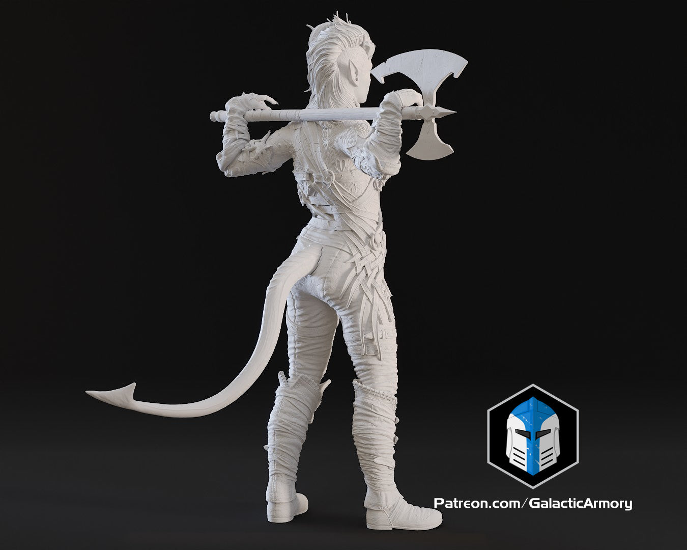 Karlach Figurine - Pose 1 - 3D Print Files