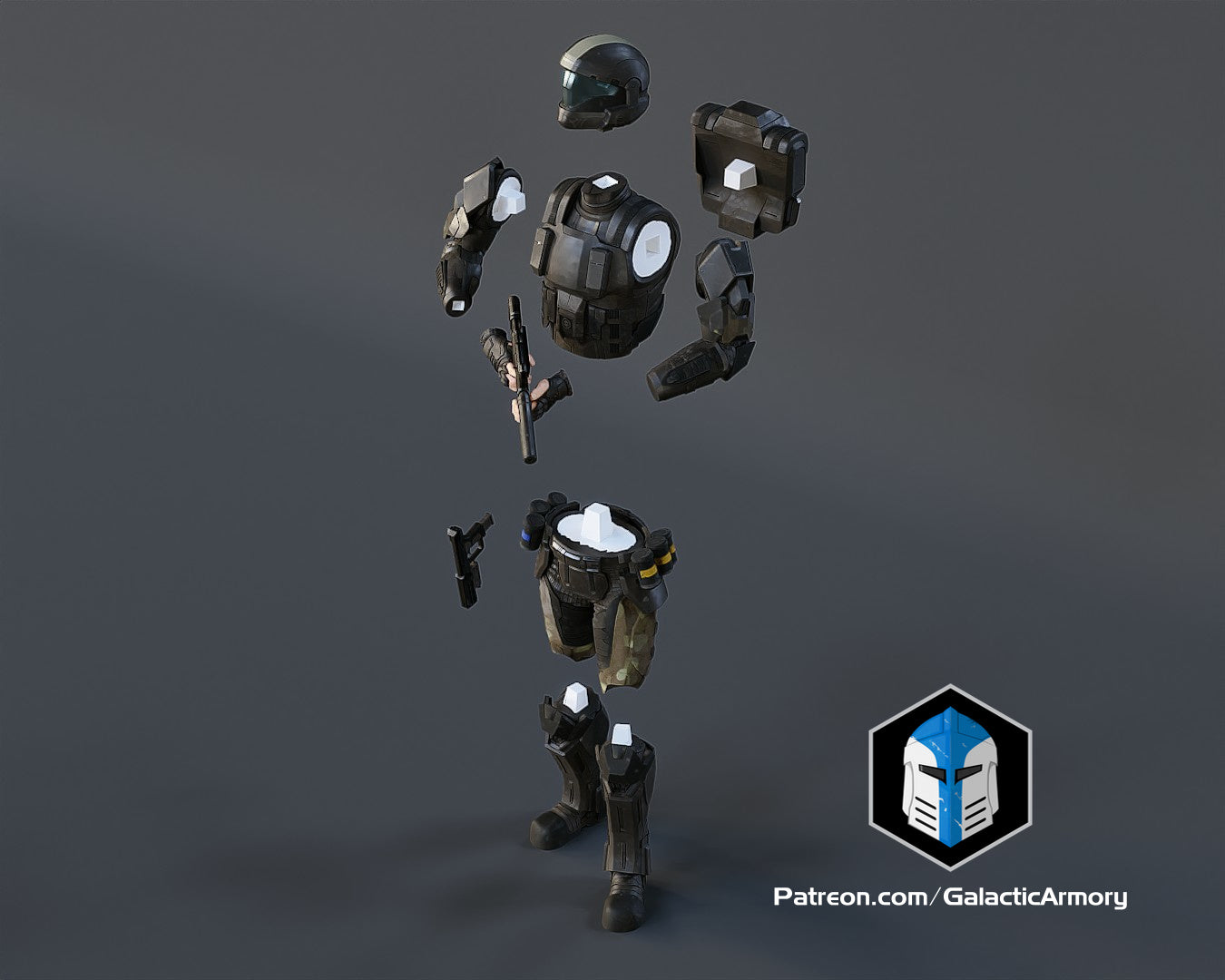 Halo ODST Figurine - Pose 1 - 3D Print Files