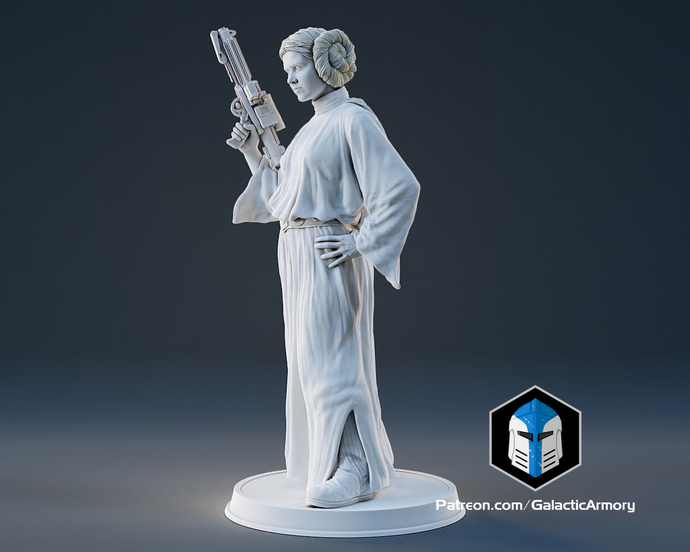 Princess Leia Figurine - Pose 2 - 3D Print Files