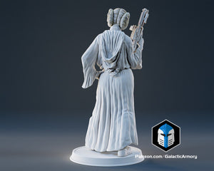 Princess Leia Figurine - Pose 2 - 3D Print Files