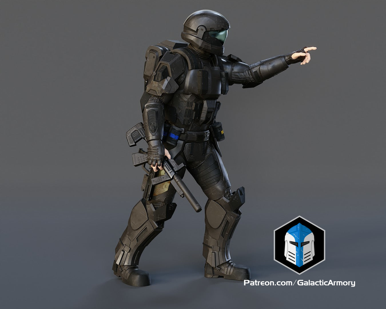 Halo ODST Figurine - Pose 3 - 3D Print Files