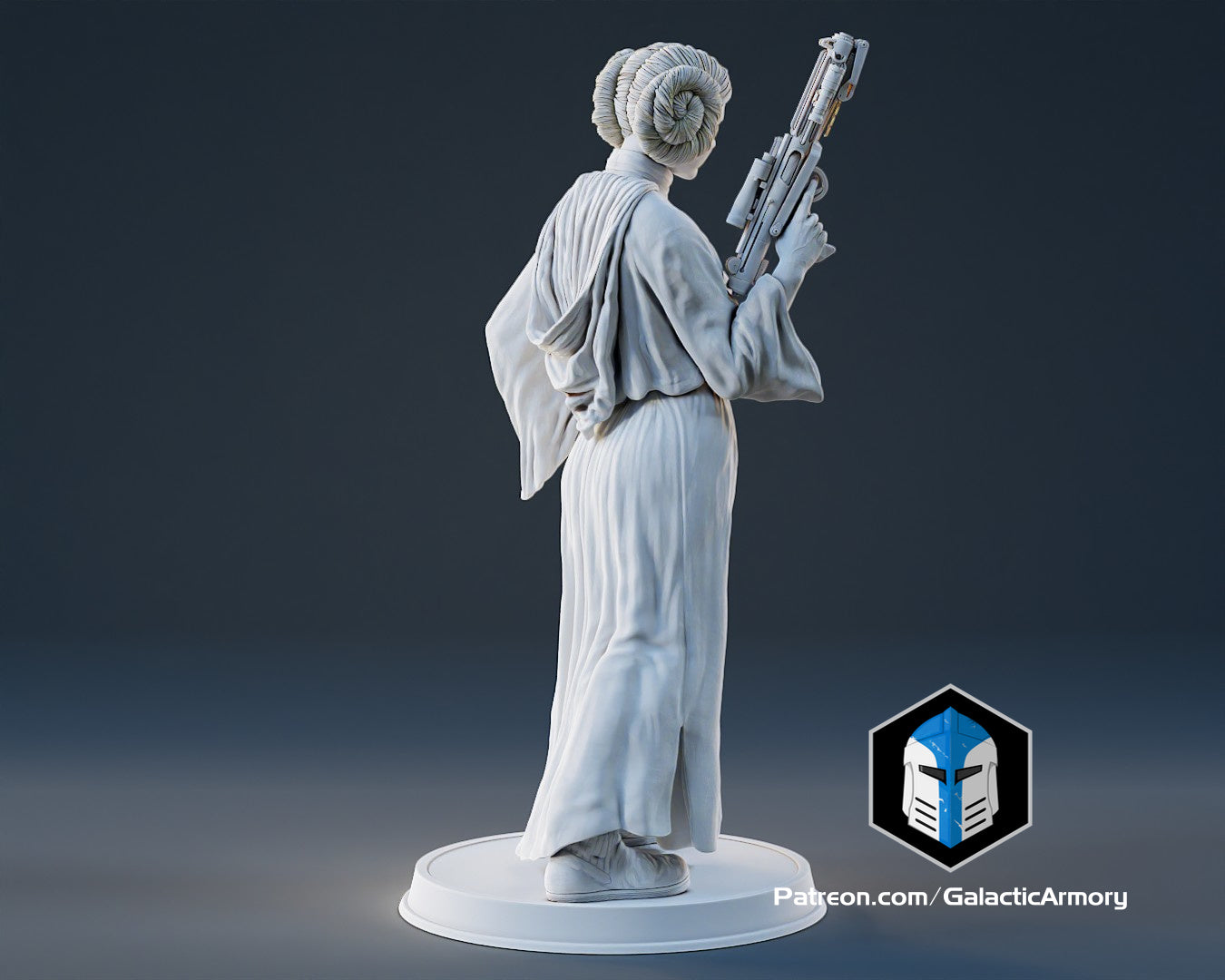 Princess Leia Figurine - Pose 2 - 3D Print Files