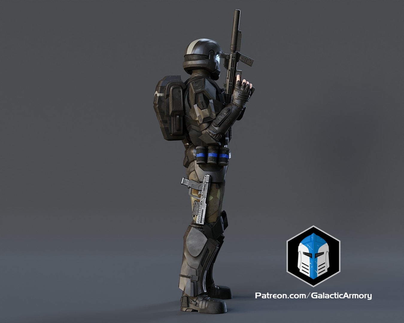 Halo ODST Figurine - Pose 2 - 3D Print Files