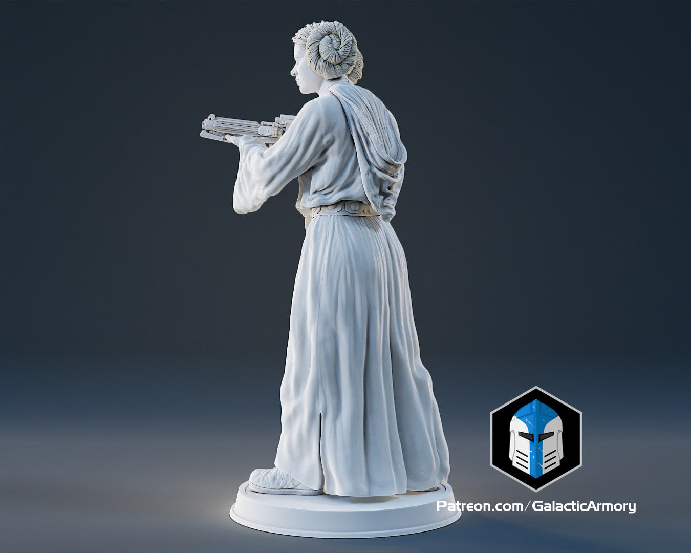 Princess Leia Figurine - Pose 3 - 3D Print Files