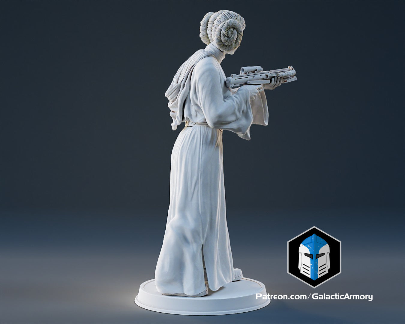 Princess Leia Figurine - Pose 3 - 3D Print Files