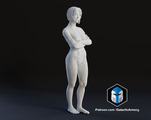 Halo Cortana Figurine - Pose 3 - 3D Print Files