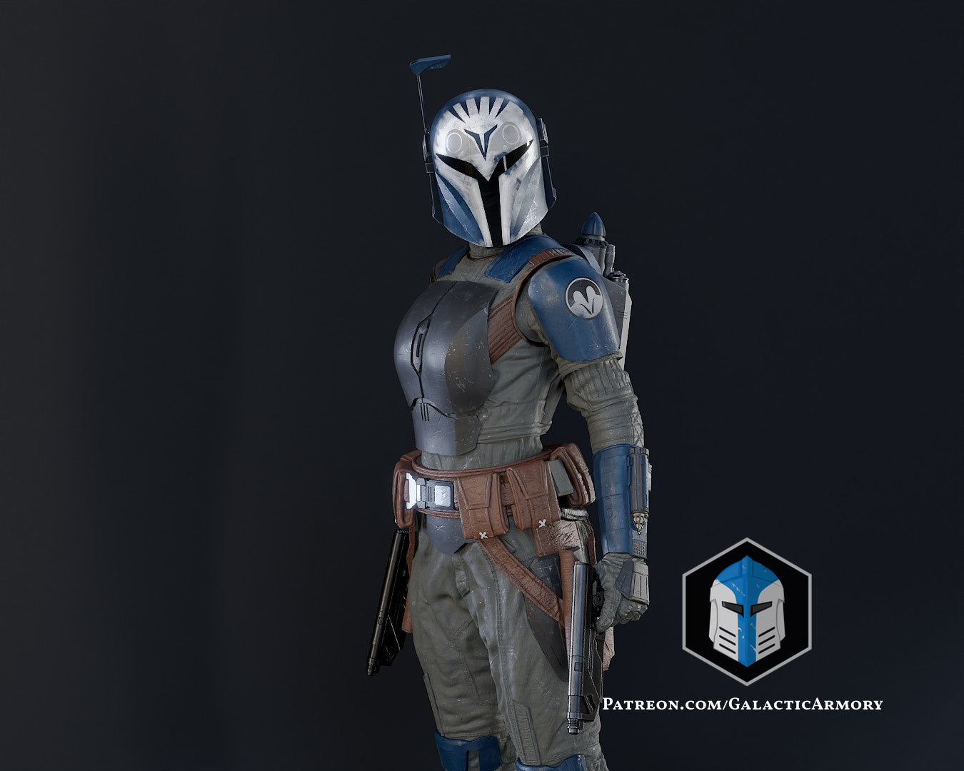 Bo Katan Figurine - Pose 2 - 3D Print Files