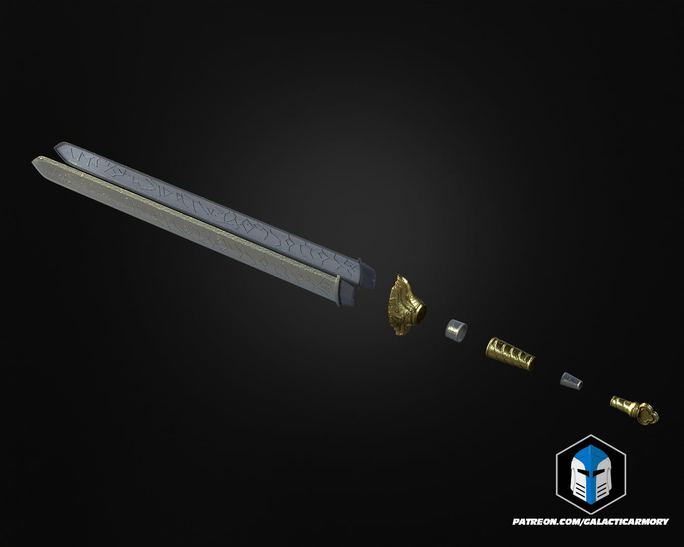 KPop Demon Hunters Rumi Armor and Swords - 3D Print Files