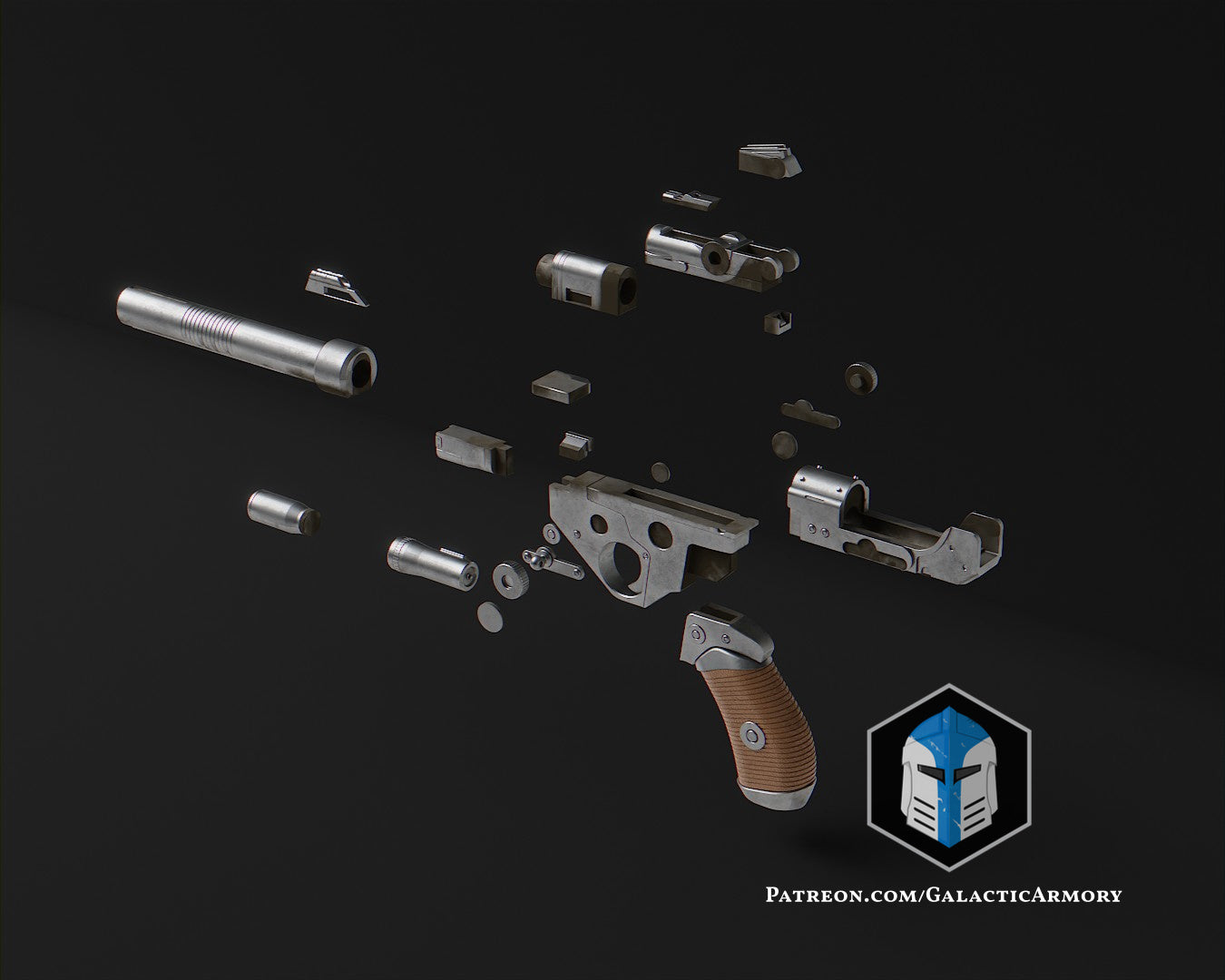 Jedi Survivor Arakyd Heavy Blaster 3D Print Files Galactic Armory