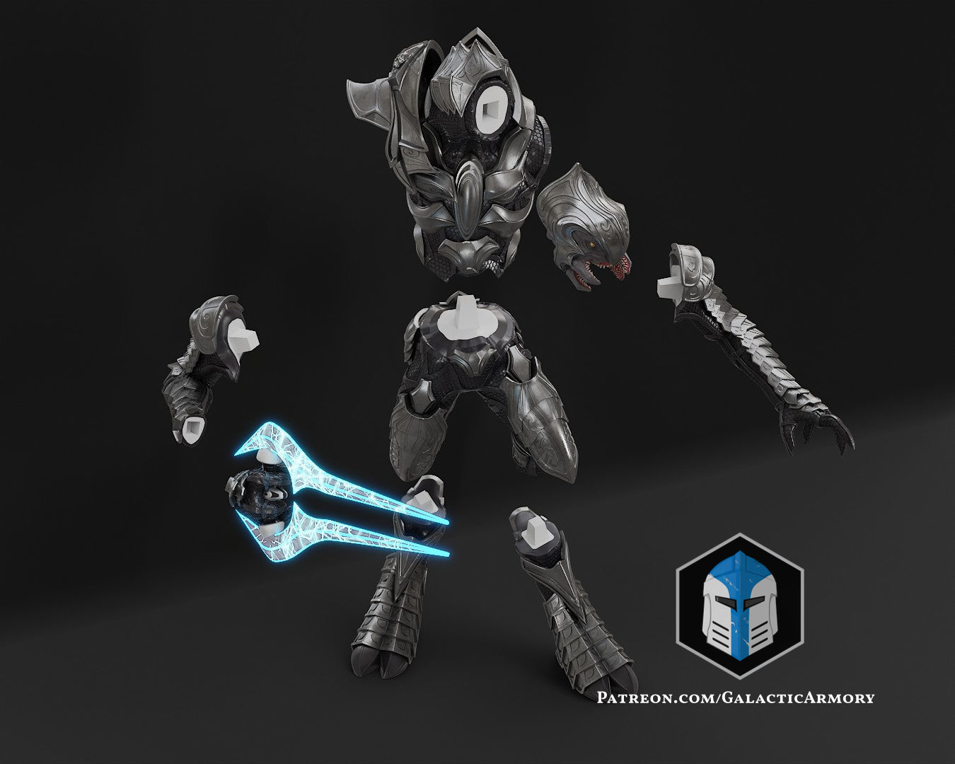 Halo 2 Arbiter Figurine - Pose 1 - 3D Print Files