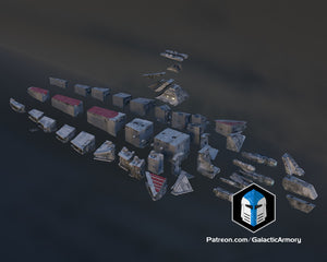 Clone Wars Venator Capital Ship - 3D Print Files - Galactic Armory