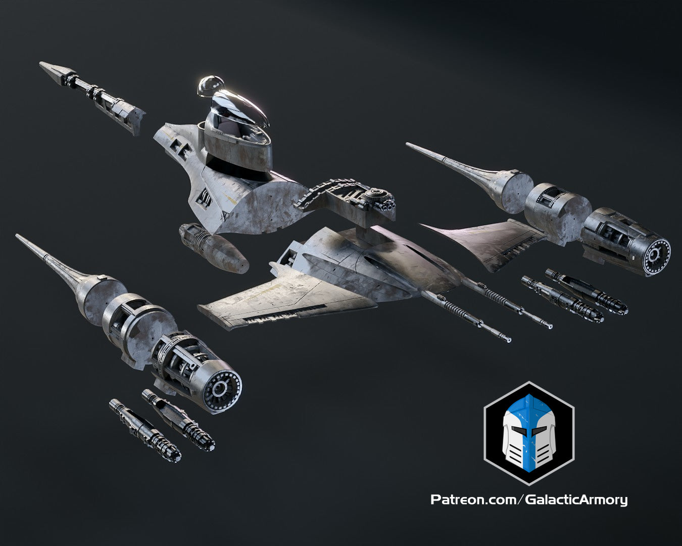 Mando's N-1 Starfighter - 3D Print Files