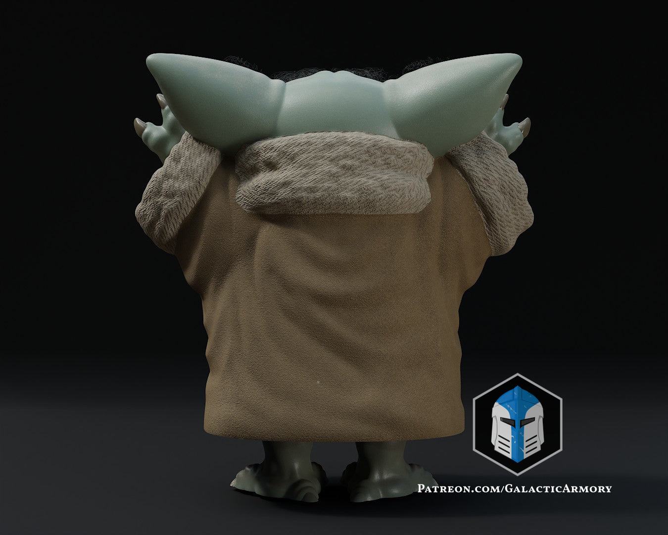 Standing Grogu - Arms Up - 3D Print Files