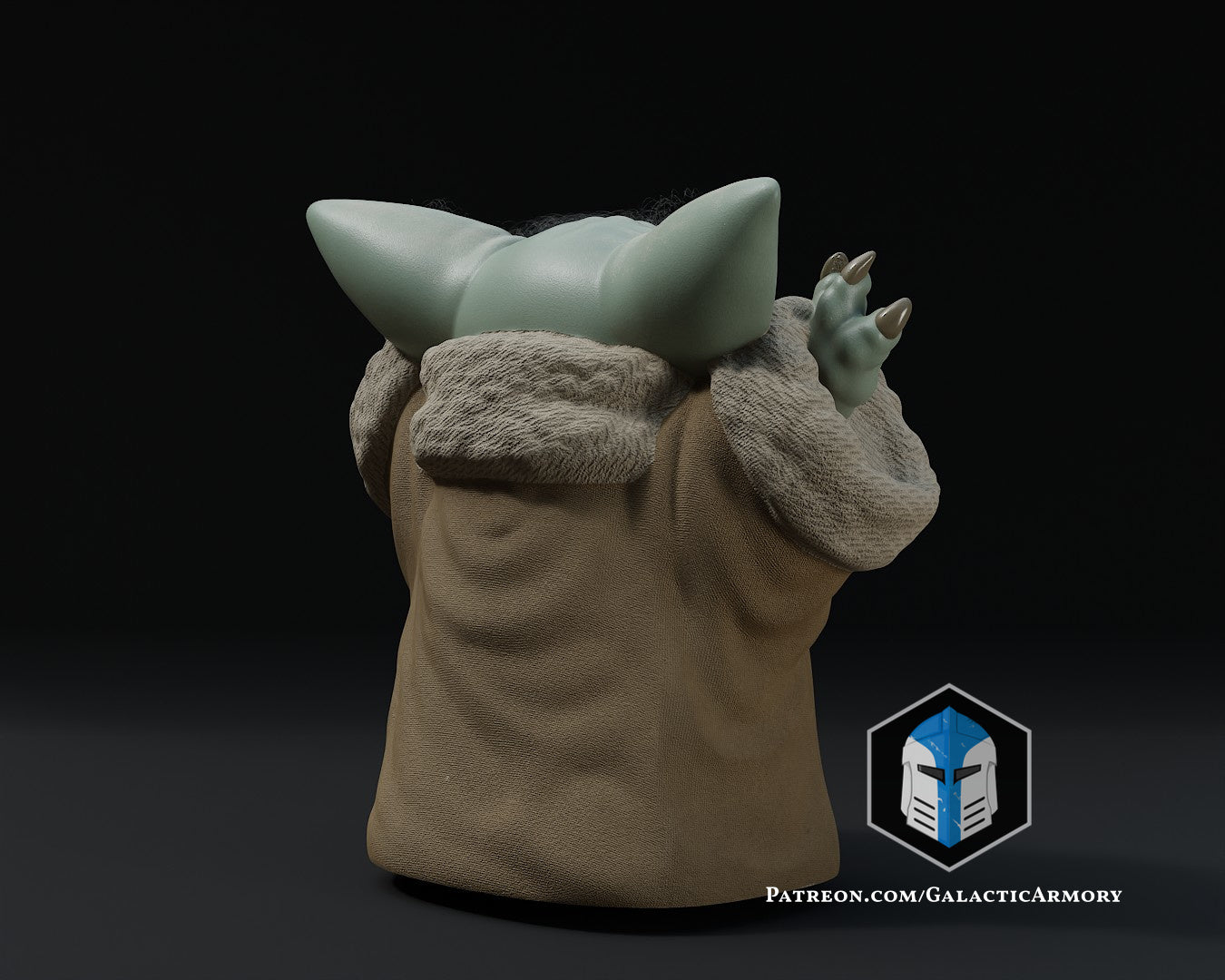Standing Grogu - Arms Up - 3D Print Files