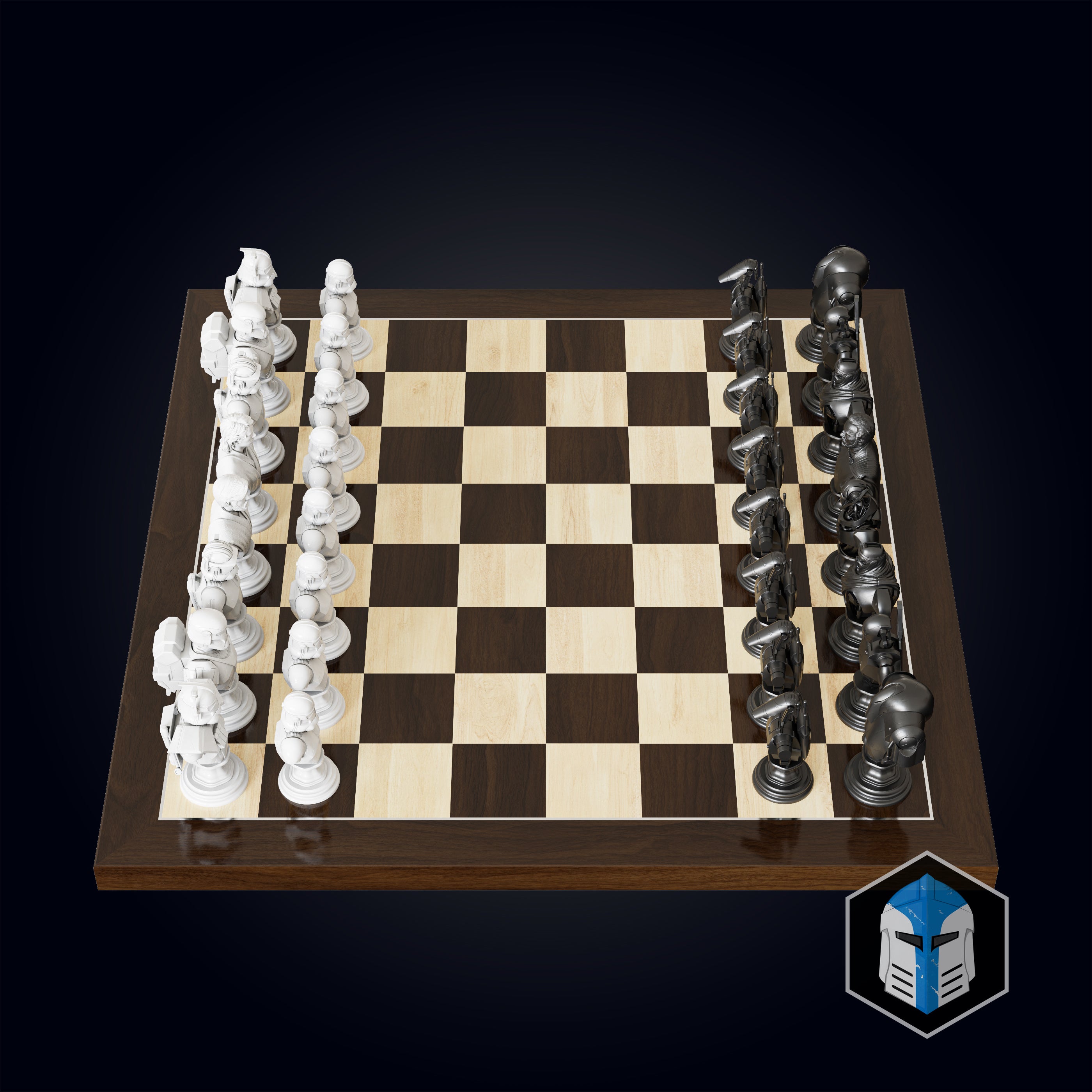 Clone Wars Republic/CIS Chess Set - 3D Print Files