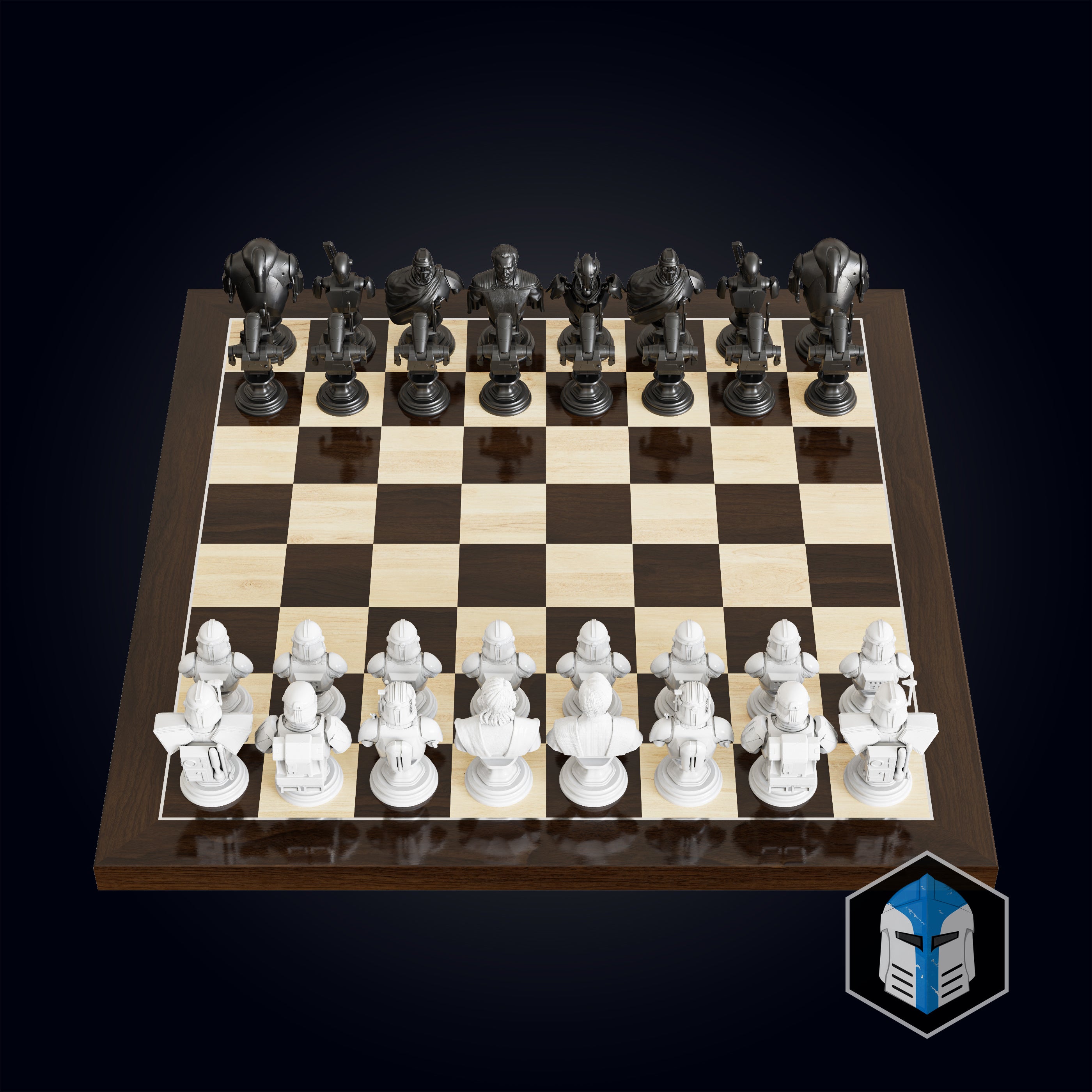 Clone Wars Republic/CIS Chess Set - 3D Print Files