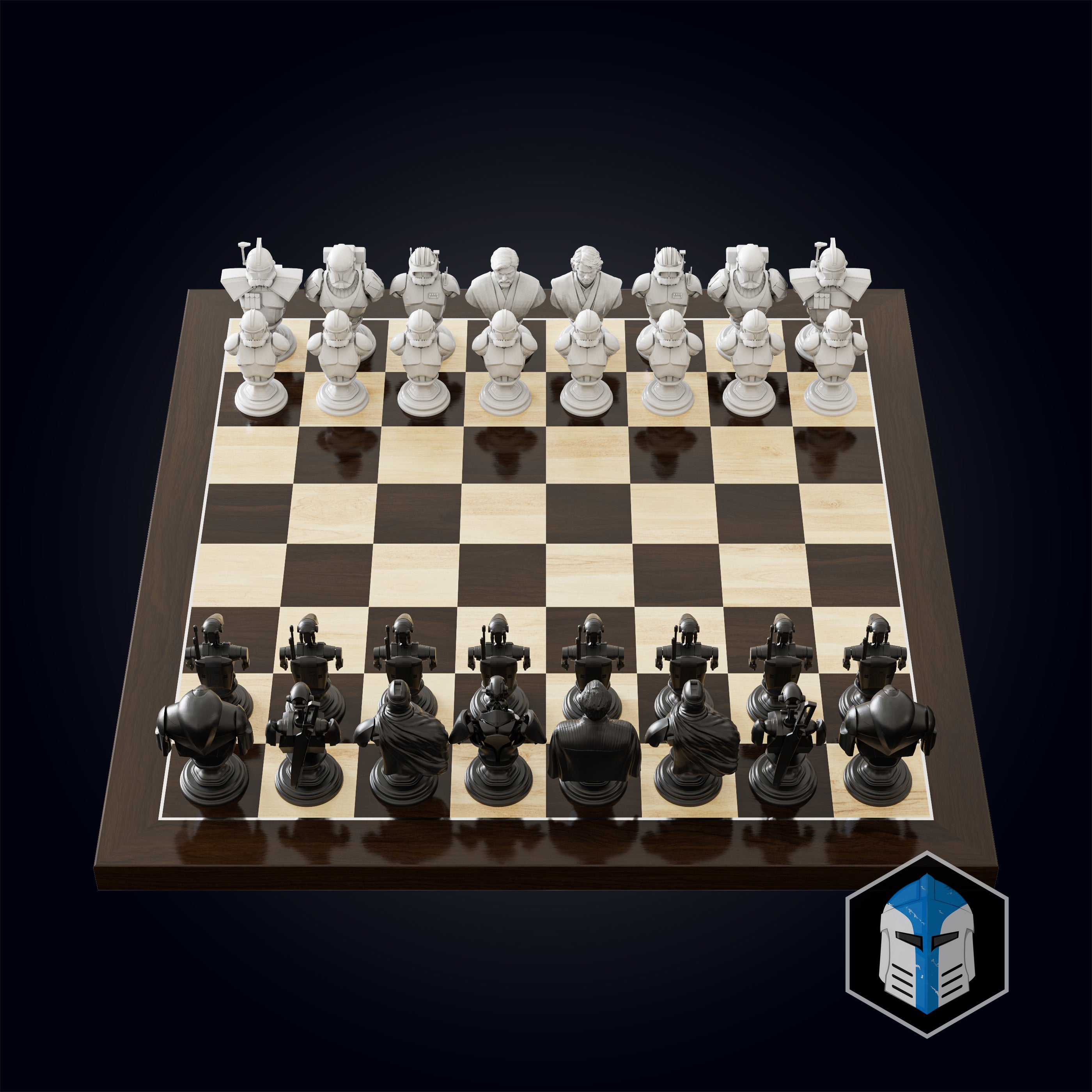 Clone Wars Republic/CIS Chess Set - 3D Print Files