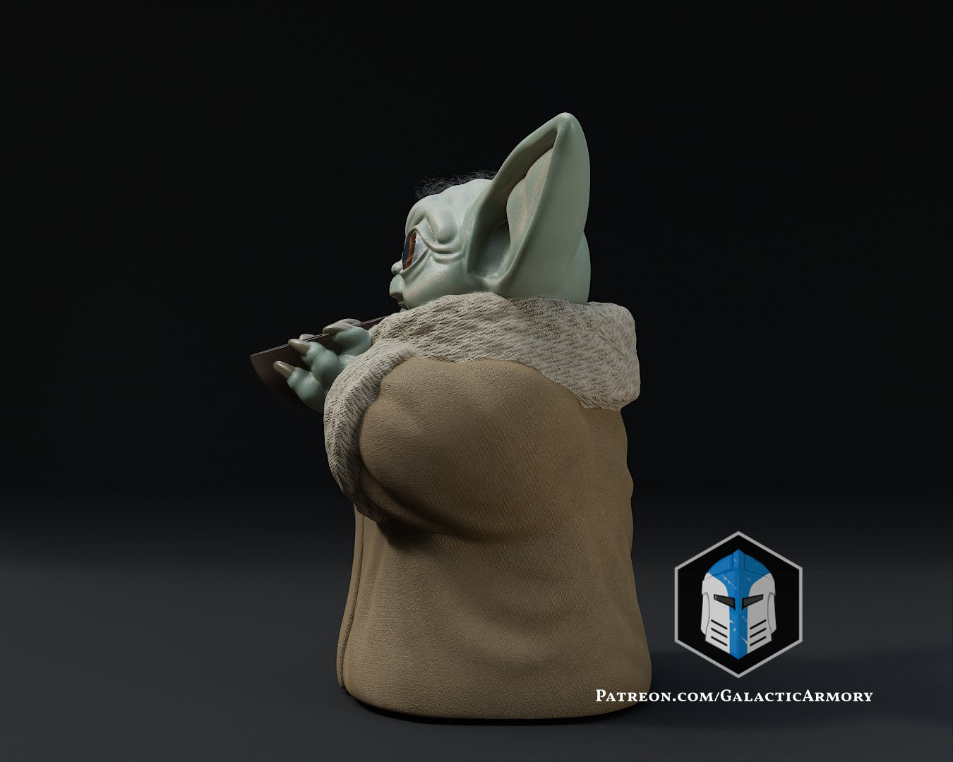 Standing Grogu - Bowl - 3D Print Files