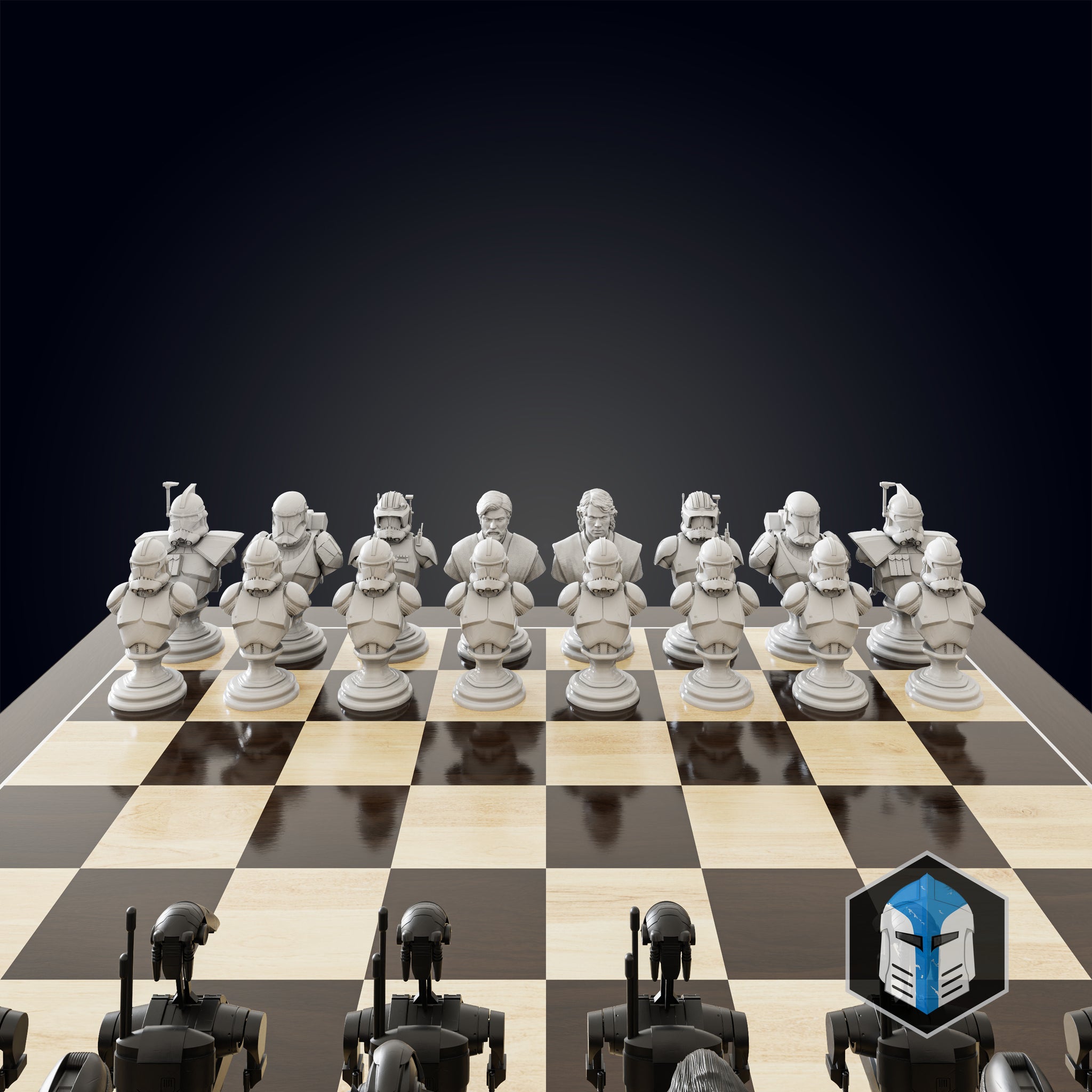 Clone Wars Republic/CIS Chess Set - 3D Print Files – Galactic Armory