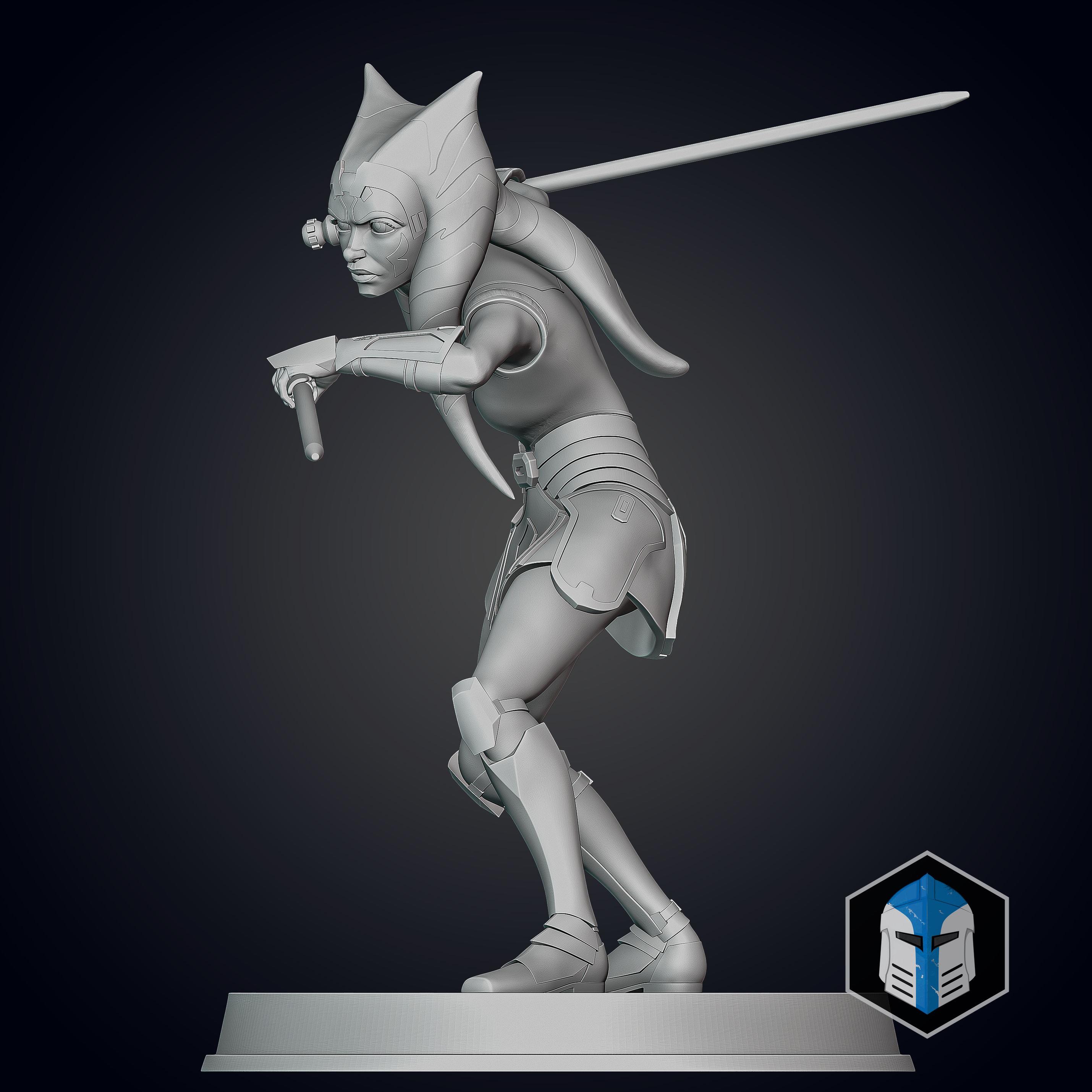 Ahsoka Tano Figurine - Pose 2 - 3D Print Files