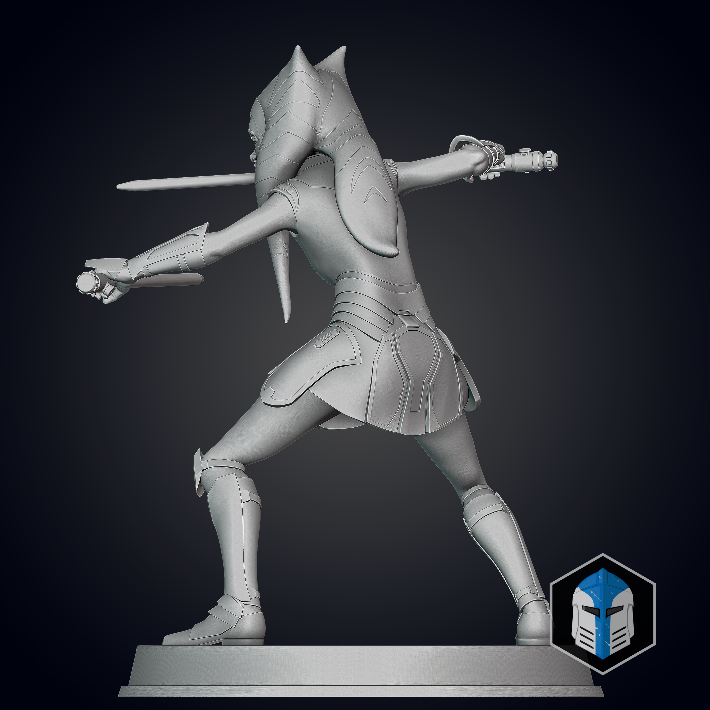 Ahsoka Tano Figurine - Pose 3 - 3D Print Files