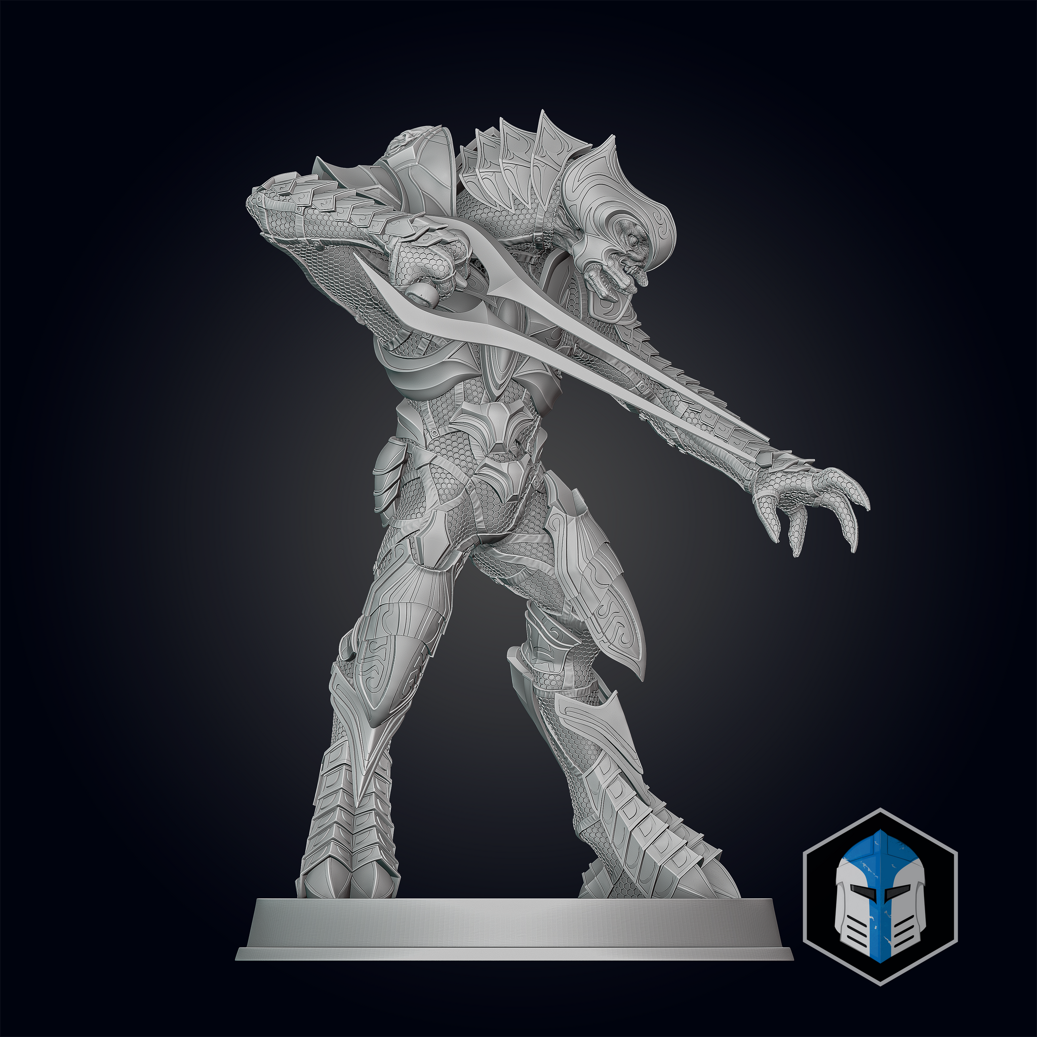 Arbiter Figurine - Pose 2 - 3D Print Files – Galactic Armory