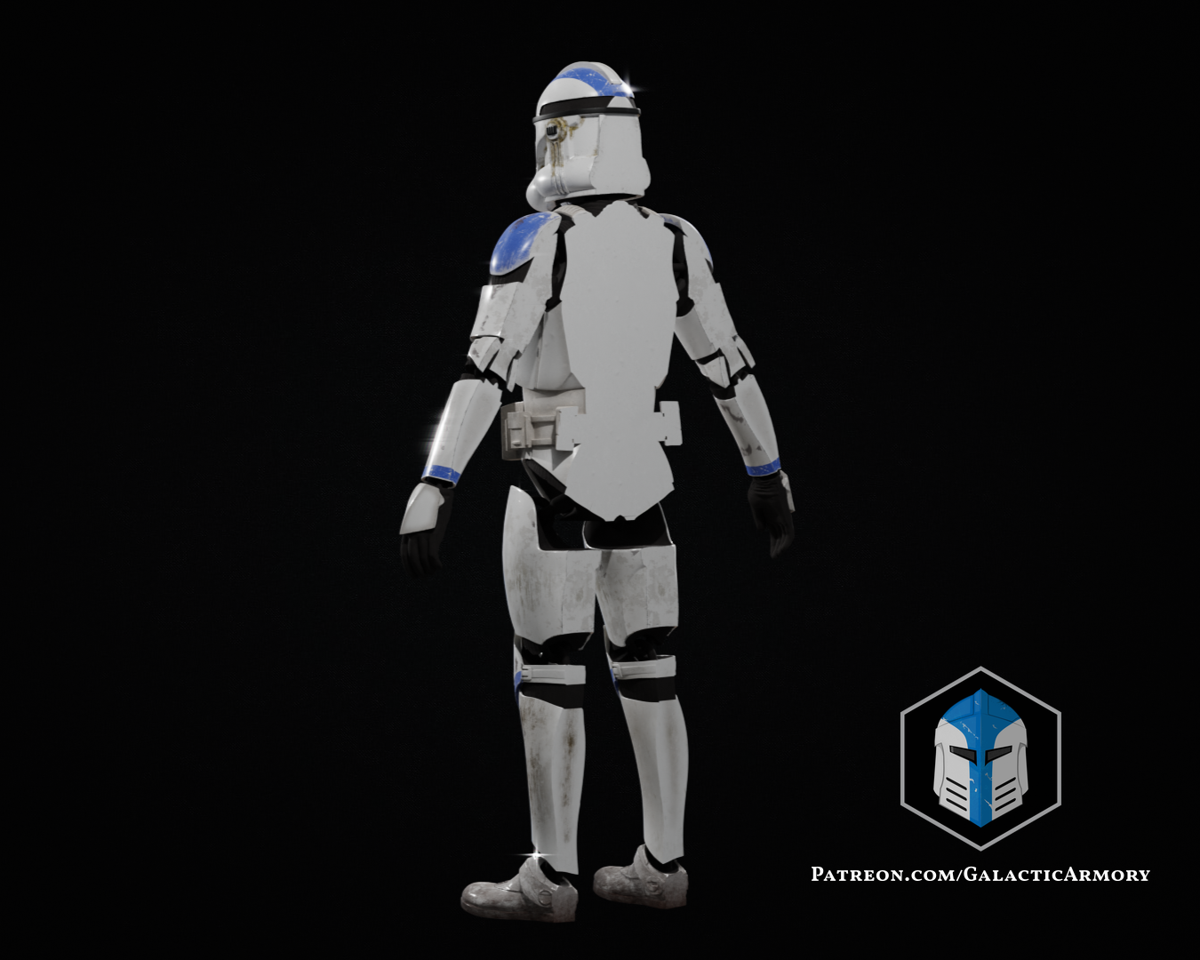 Print-In-Place Articulated Clone Trooper Figurine - 3D Print Files