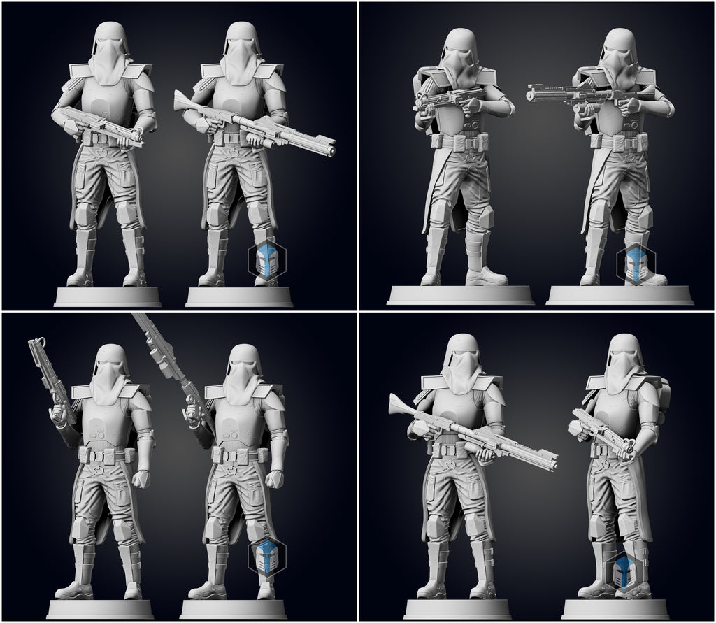 Galactic Marine Figurine - BUNDLE - 3D Print Files - Galactic Armory