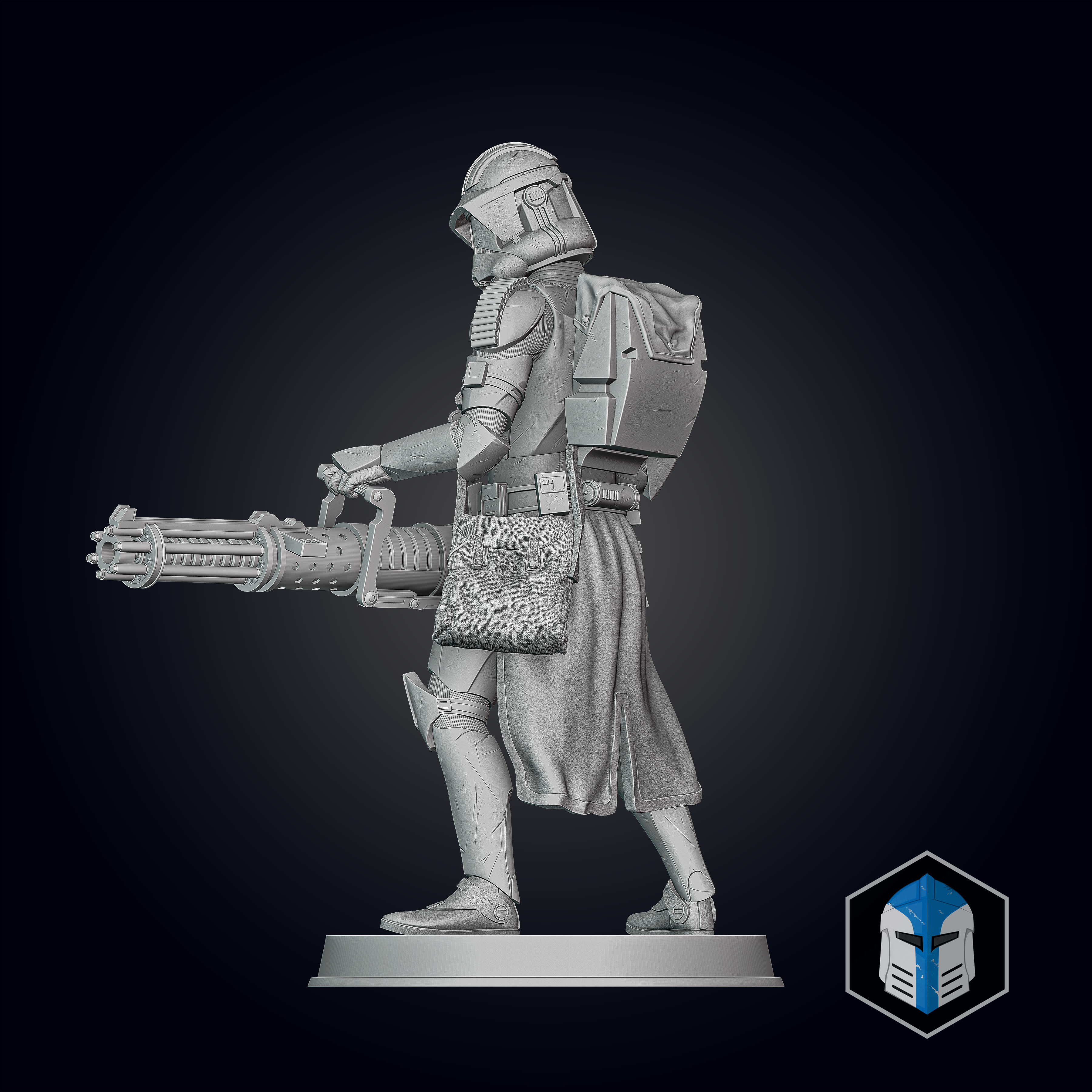 Clone Trooper Figurines - Pose 3 - 3D Print Files
