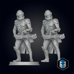 Clone Trooper Figurines - Pose 3 - 3D Print Files