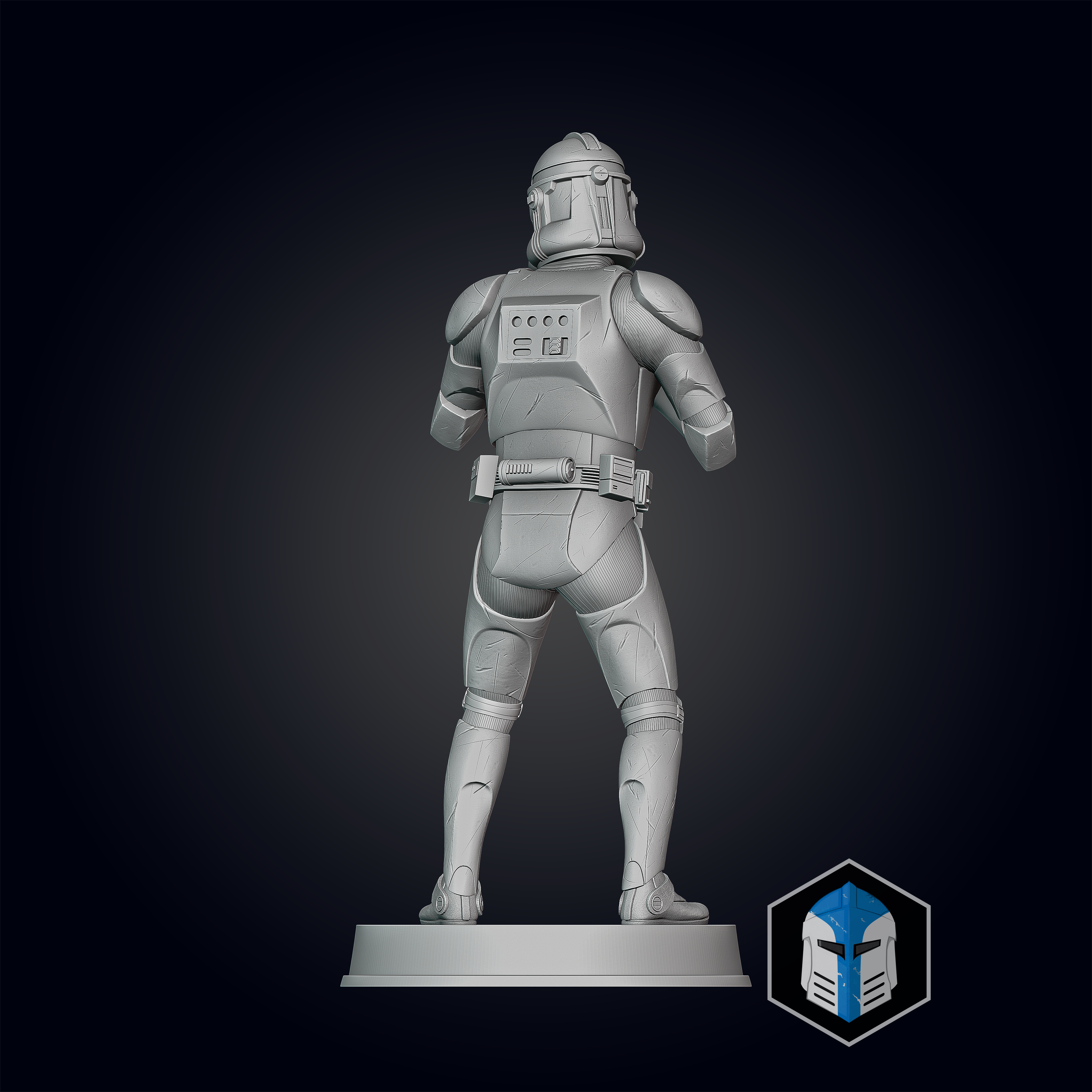 Clone Trooper Figurines - Pose 4 - 3D Print Files