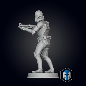 Clone Trooper Figurines - Pose 4 - 3D Print Files
