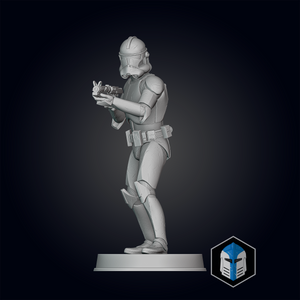 Clone Trooper Figurines - Pose 4 - 3D Print Files