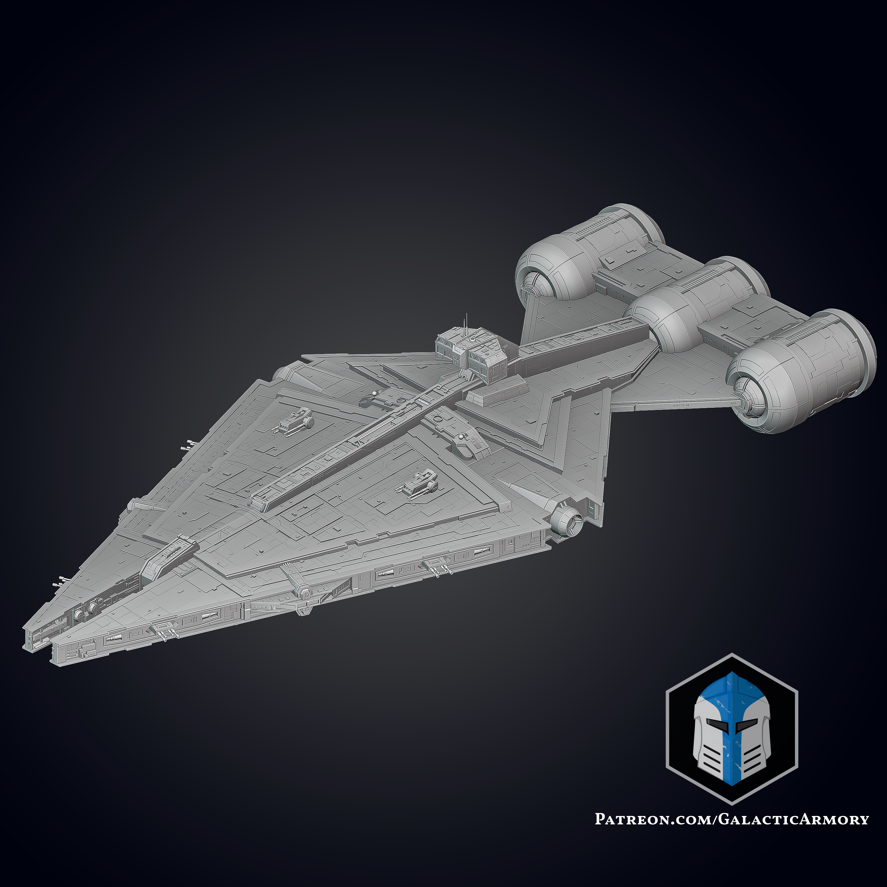 Clone Wars Arquitens Ship - 3D Print Files