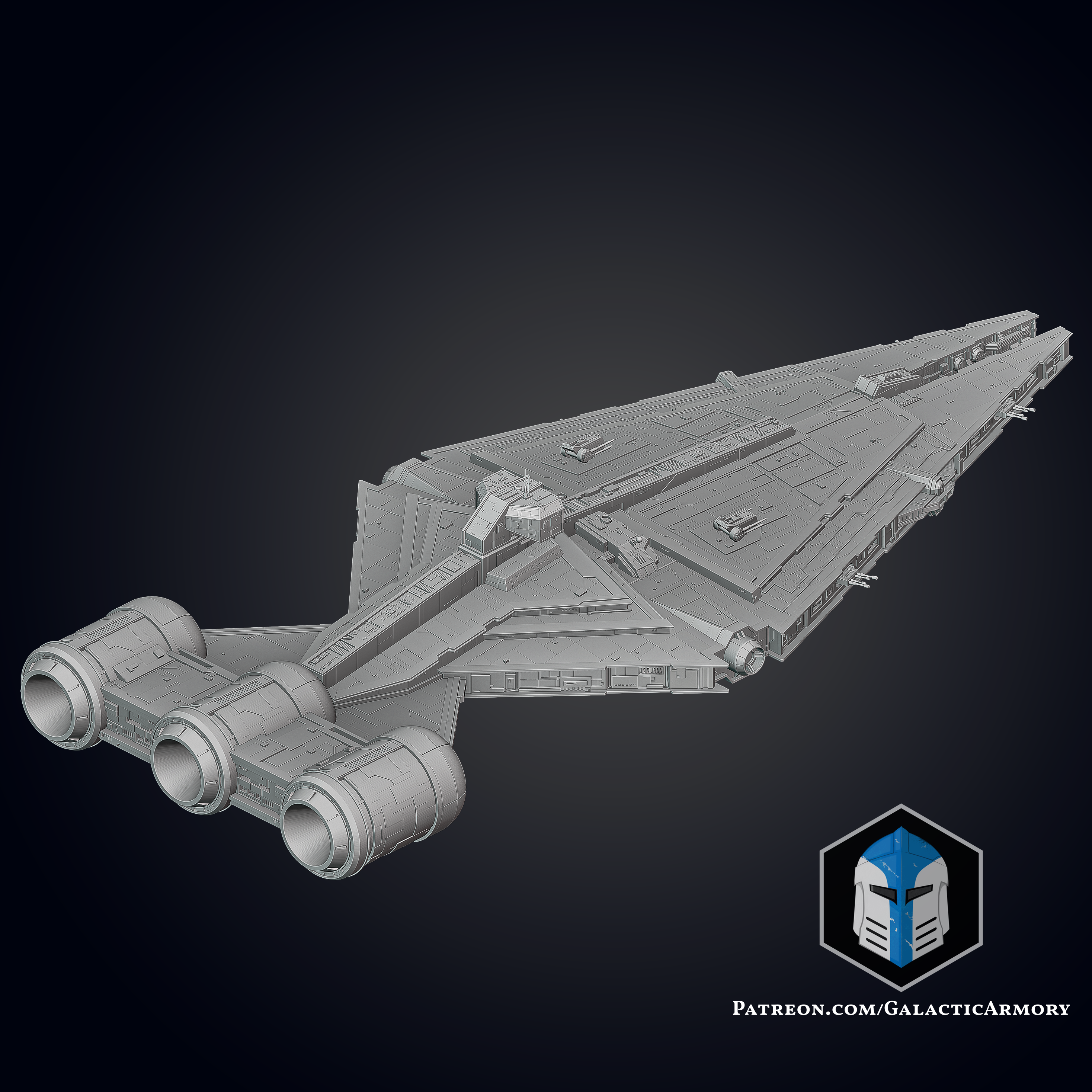 Clone Wars Arquitens Ship - 3D Print Files