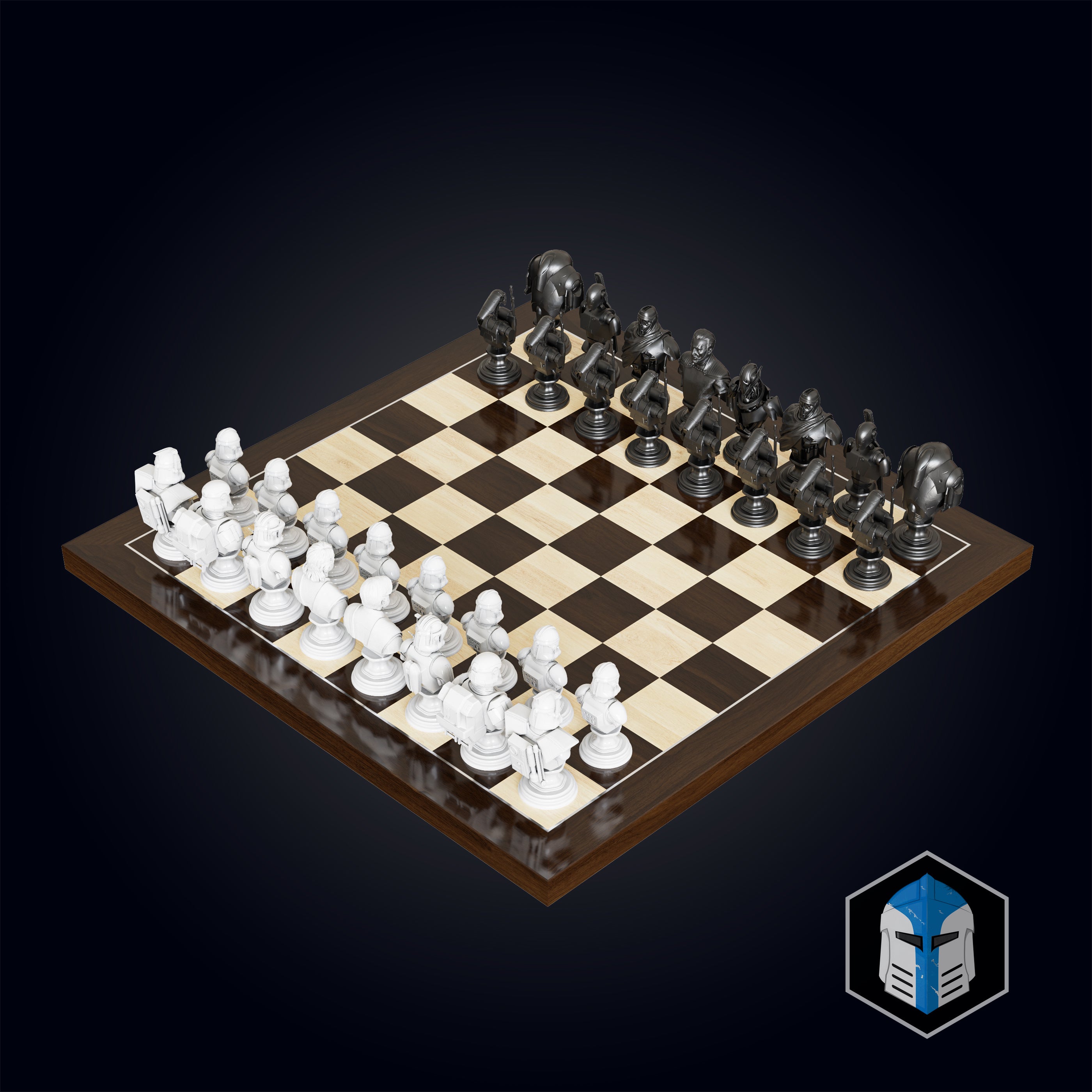 Clone Wars Republic/CIS Chess Set - 3D Print Files – Galactic Armory