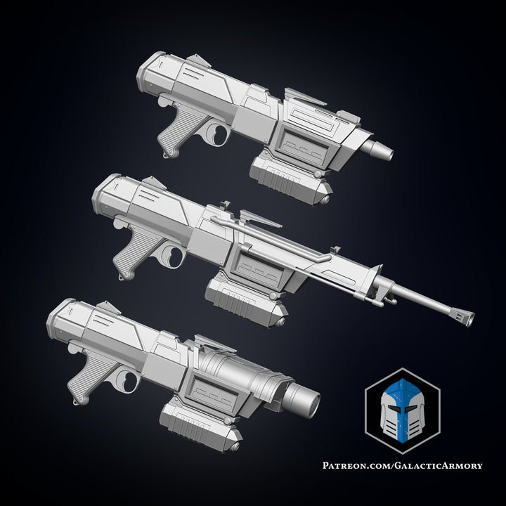 DC-17M Republic Commando Blaster - 3D Print Files – Galactic Armory