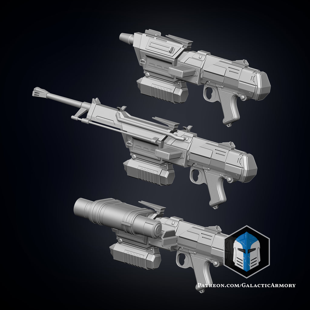 DC-17M Republic Commando Blaster - 3D Print Files – Galactic Armory