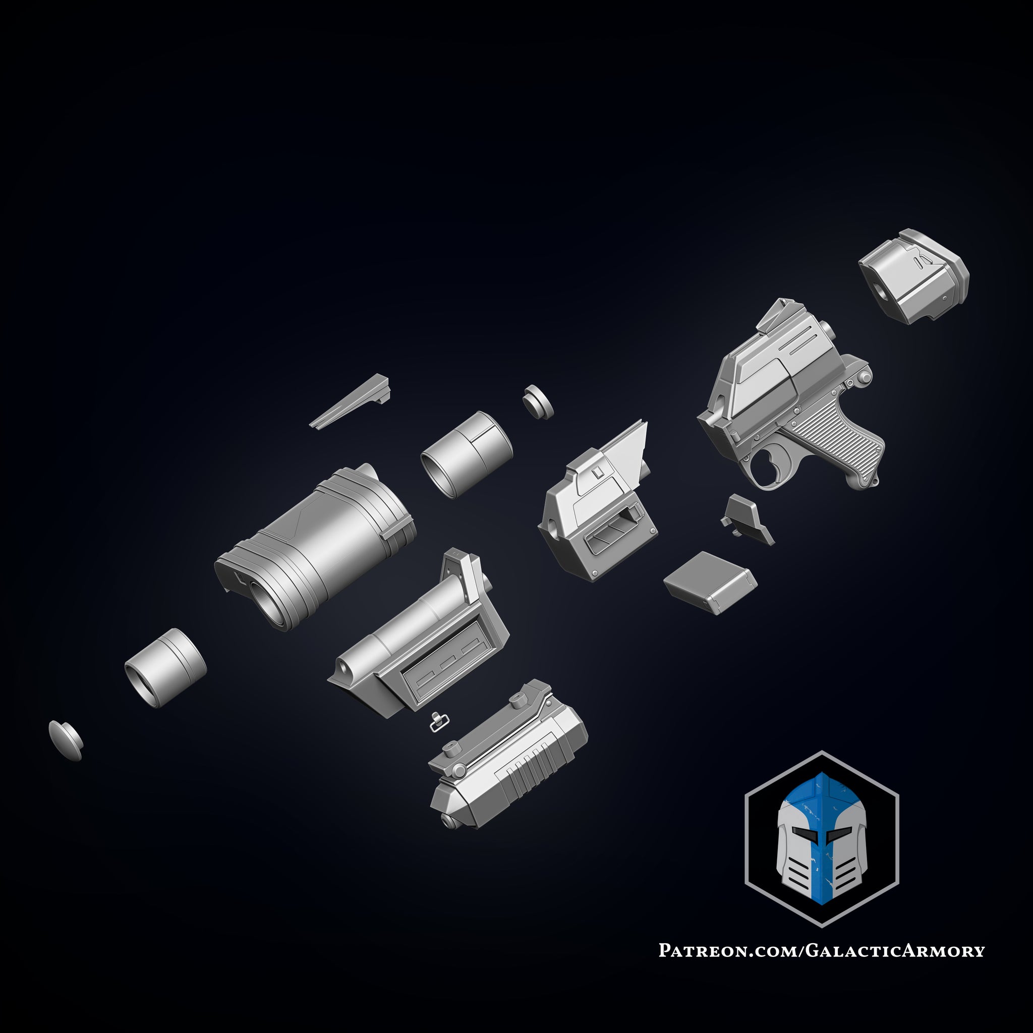 DC-17M Republic Commando Blaster - 3D Print Files