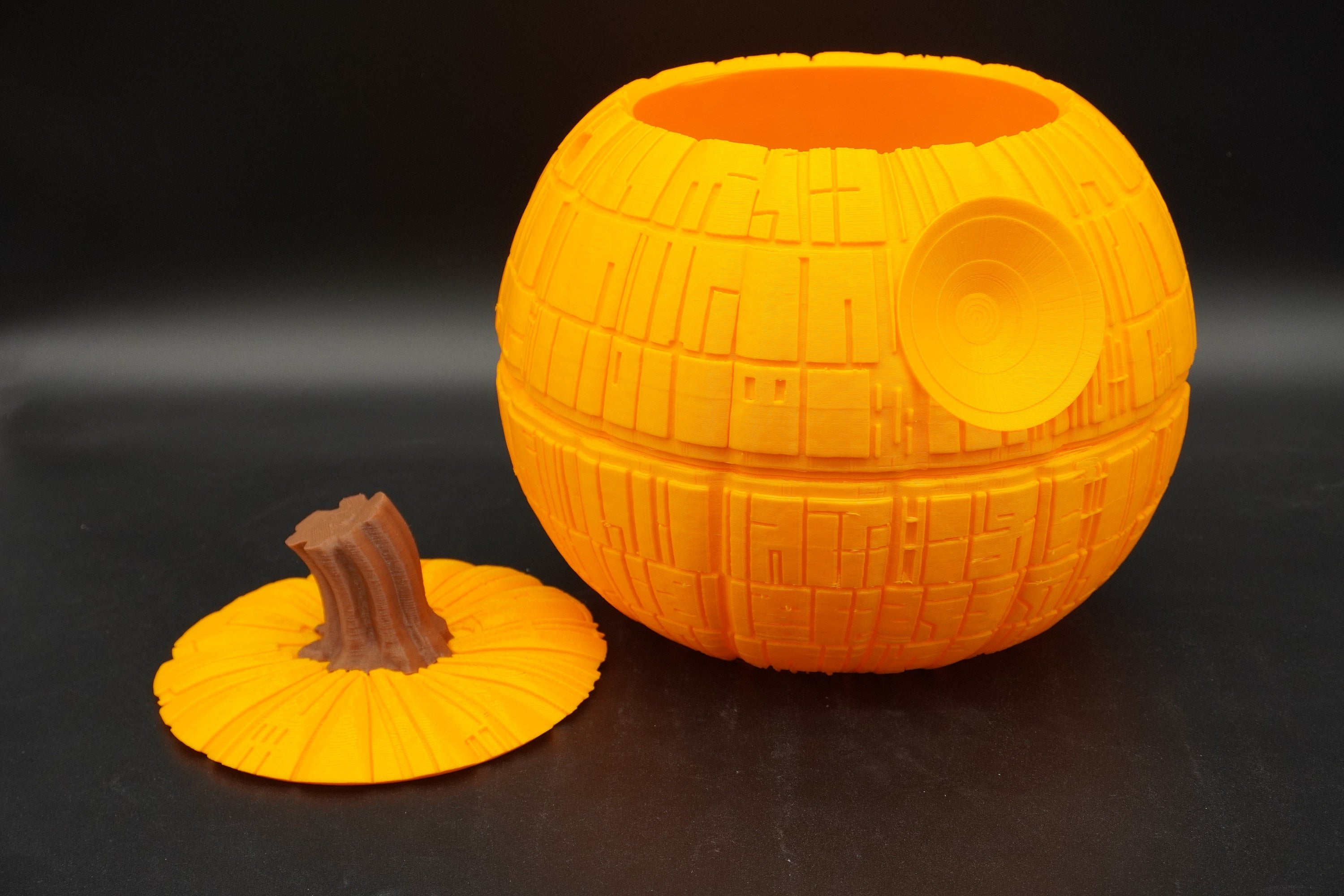 Death Star Candy Bowl Pumpkin - DIY