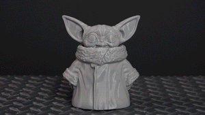 Standing Grogu - Arms at Side - 3D Print Files