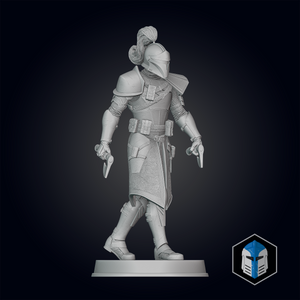 Medieval Captain Rex Figurine - Pose 1 - 3D Print Files