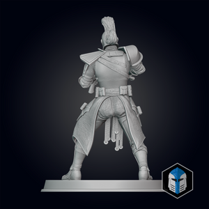 Medieval Captain Rex Figurine - Pose 2 - 3D Print Files