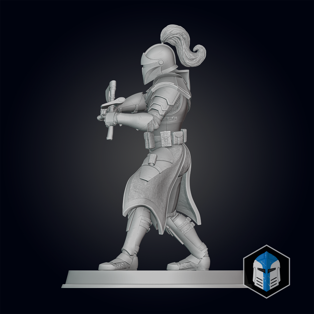 Medieval Captain Rex Figurine - Pose 2 - 3D Print Files – Galactic Armory