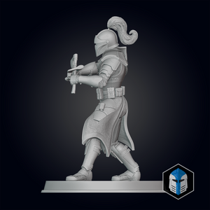 Medieval Captain Rex Figurine - Pose 2 - 3D Print Files