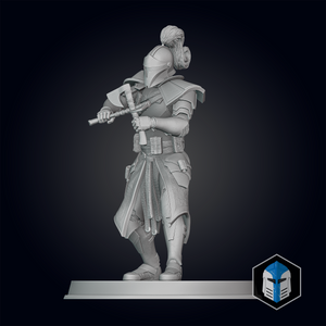 Medieval Captain Rex Figurine - Pose 2 - 3D Print Files